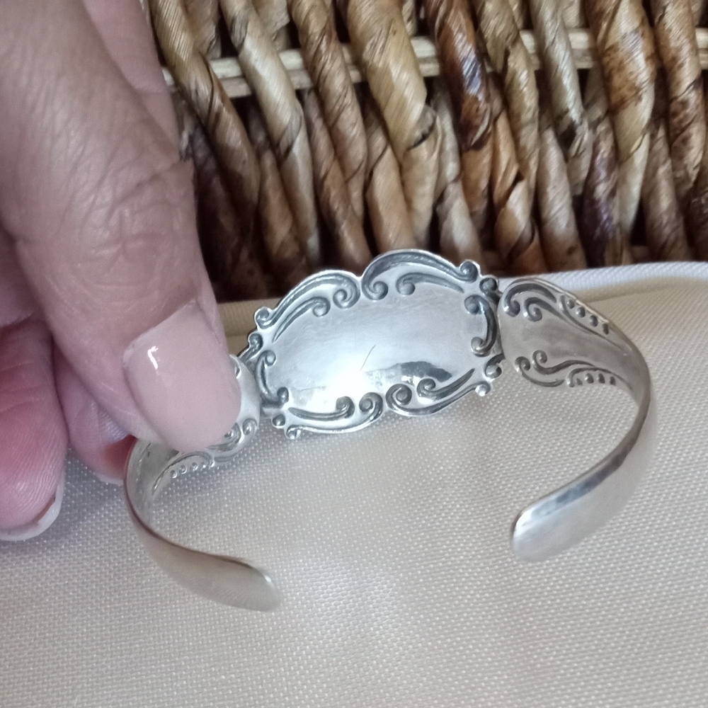 Artisan Handcrafted Solid Sterling Silver Cuff Br… - image 2